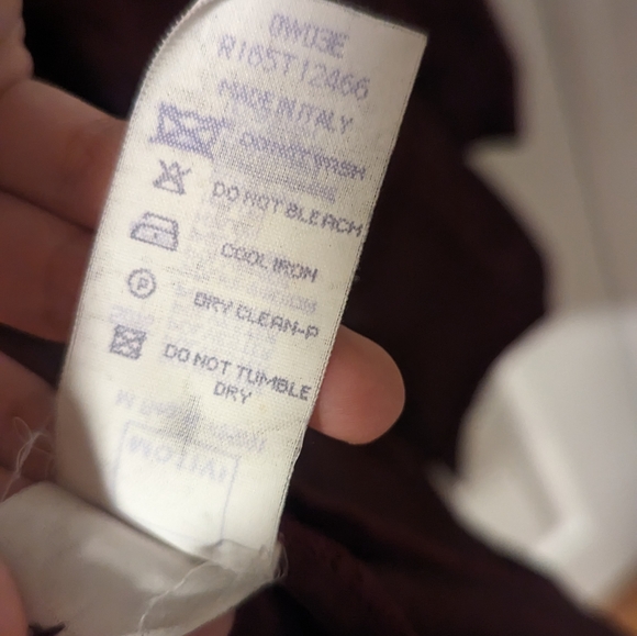 Motivi Made in Italy Burgundy Iridescent Blazer and Slacks Suit Set, Sz US6/FR38 - Picture 6 of 16